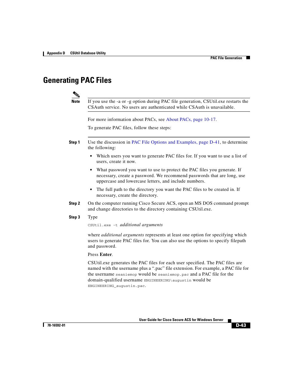 Generating pac files | Cisco 3.3 User Manual | Page 759 / 860