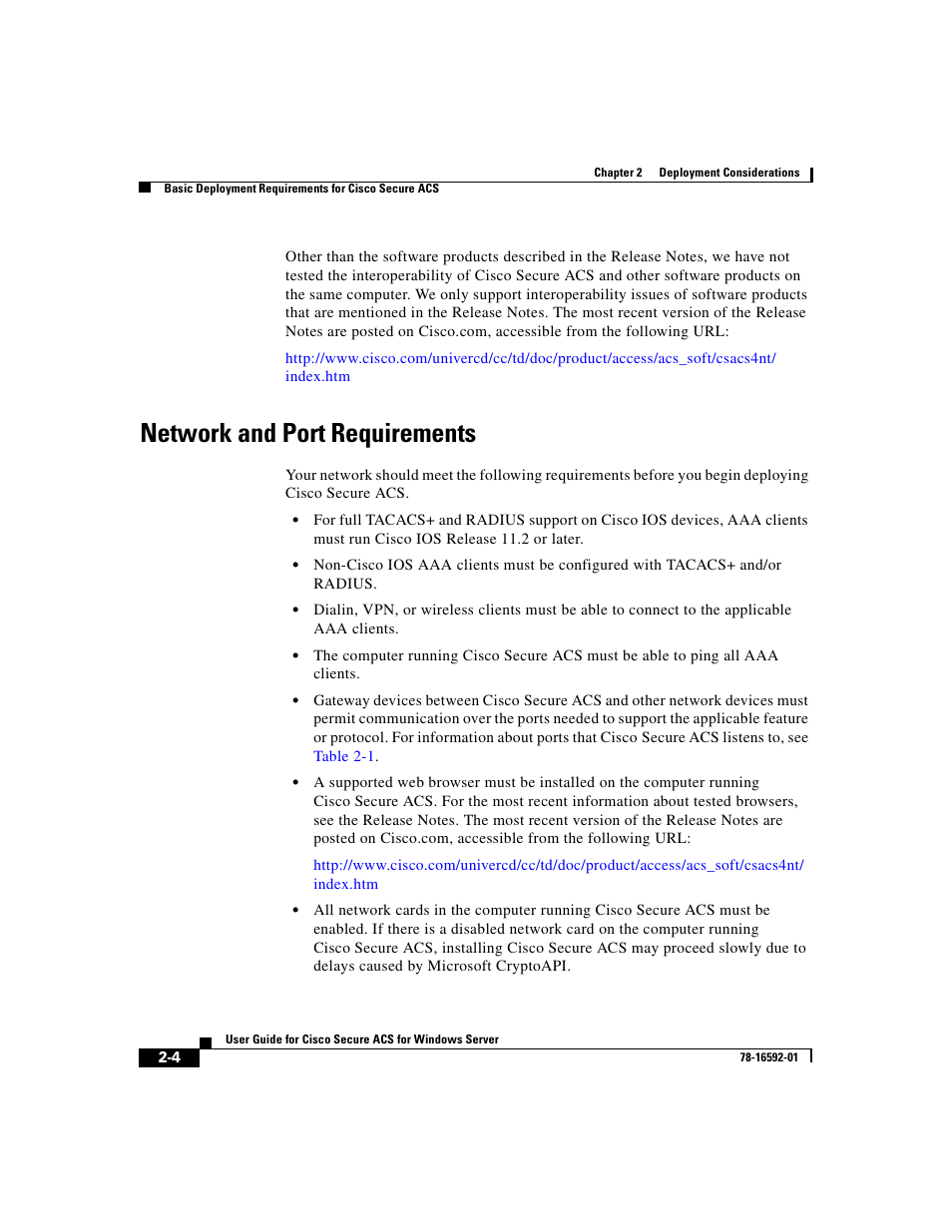 Network and port requirements | Cisco 3.3 User Manual | Page 80 / 860