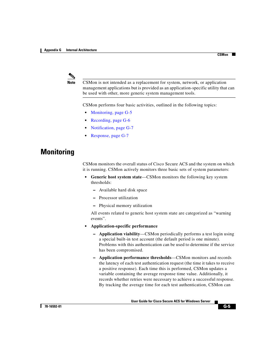 Monitoring | Cisco 3.3 User Manual | Page 829 / 860