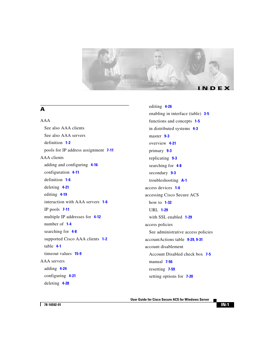 Index, N d e x | Cisco 3.3 User Manual | Page 833 / 860