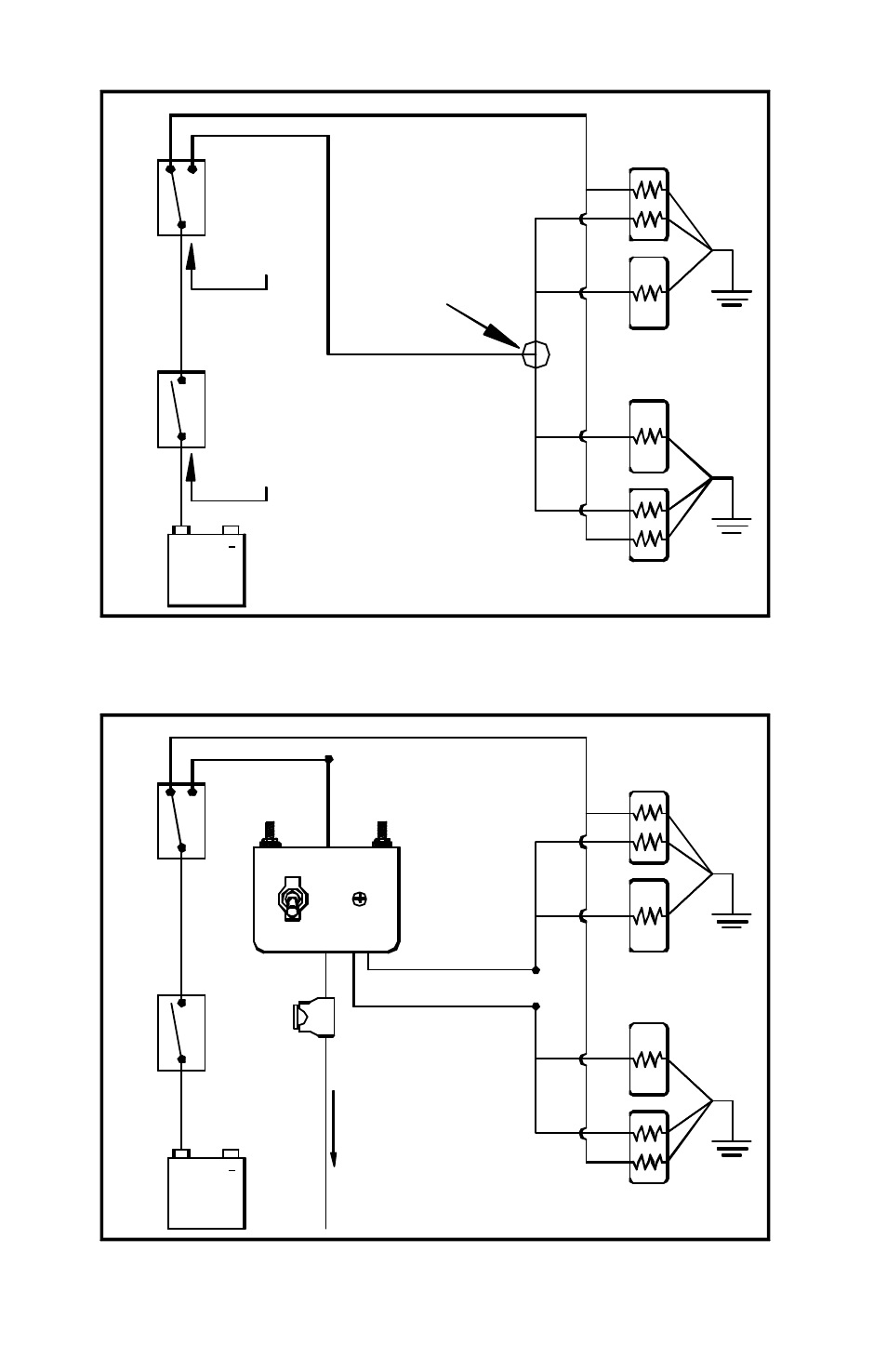 Figure 1 figure 2, Headlight on/off switch highbeam- lowbeam switch | Star Headlight & Lantern FlasherModule with Switch User Manual | Page 3 / 4