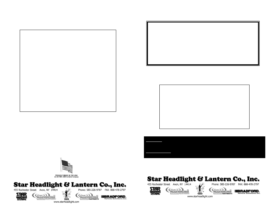 Star Headlight & Lantern Solid State Flasher Module/DRL User Manual | 2 pages