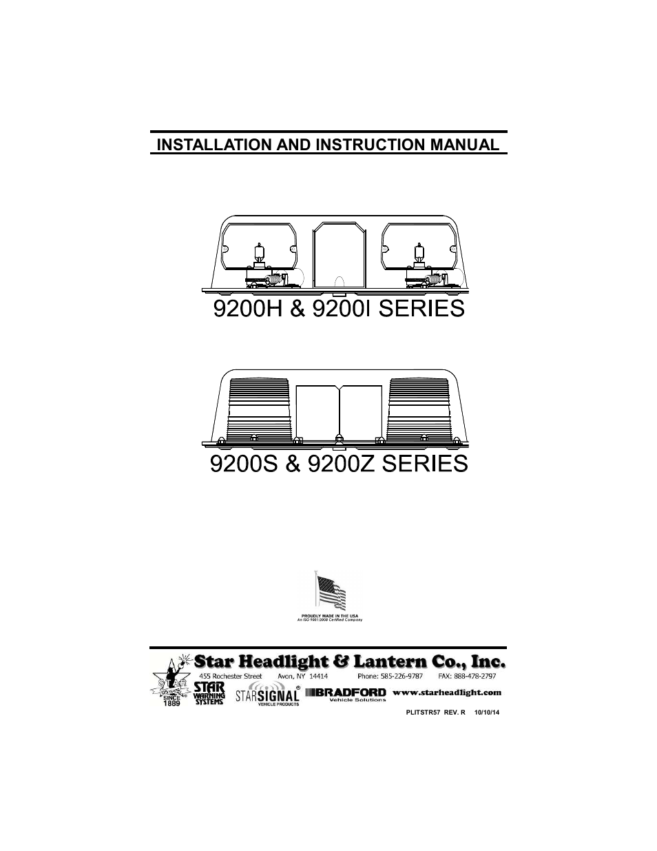 Star Headlight & Lantern 9224 Series User Manual | 4 pages