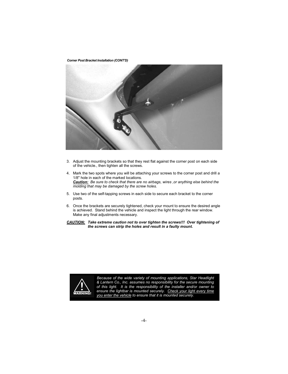 Star Headlight & Lantern ULB42 The Star Phantom Undercover User Manual | Page 5 / 8