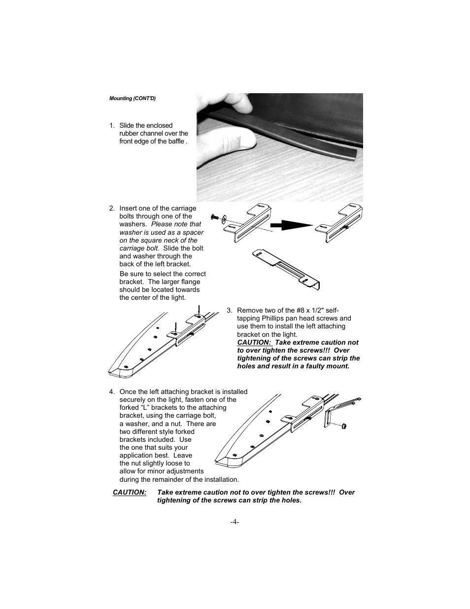 Star Headlight & Lantern ULB44 The StarBurst Phantom Undercover User Manual | Page 5 / 12