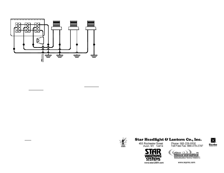 Star Headlight & Lantern SP3860-3 Switch Panel User Manual | 1 page