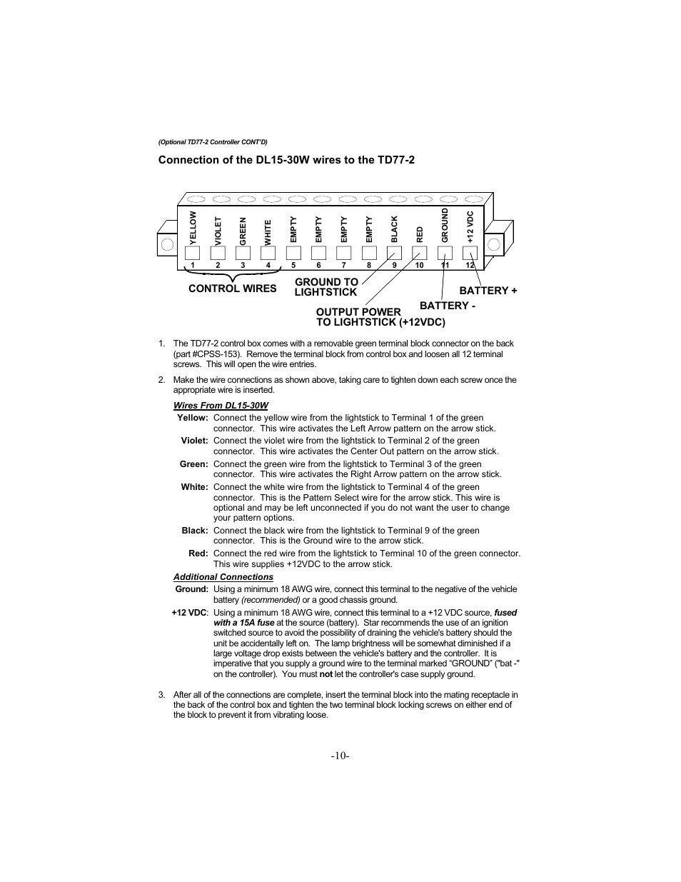 Star Headlight & Lantern DL15-30 User Manual | Page 13 / 20