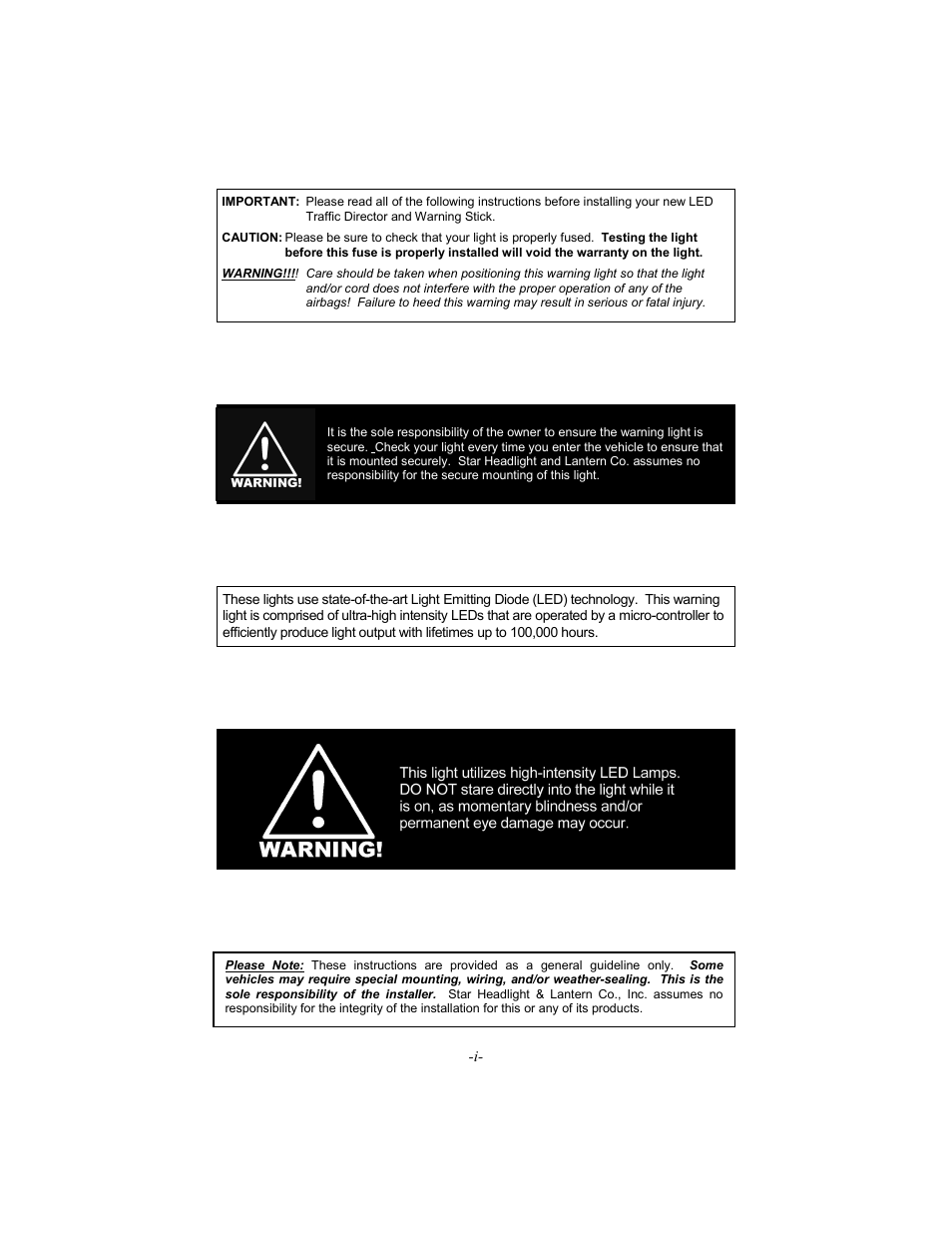 Star Headlight & Lantern DL15-30 User Manual | Page 2 / 20