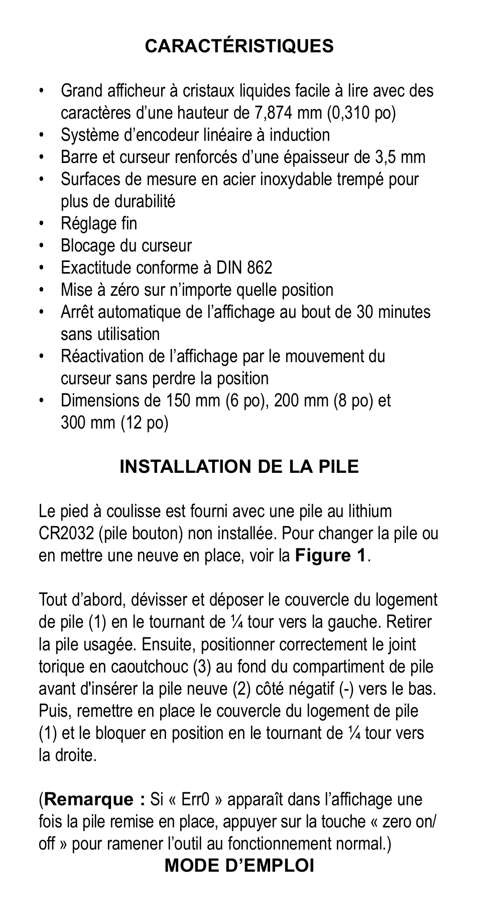 Starrett 798 Electronic Slide Caliper User Manual | Page 11 / 20