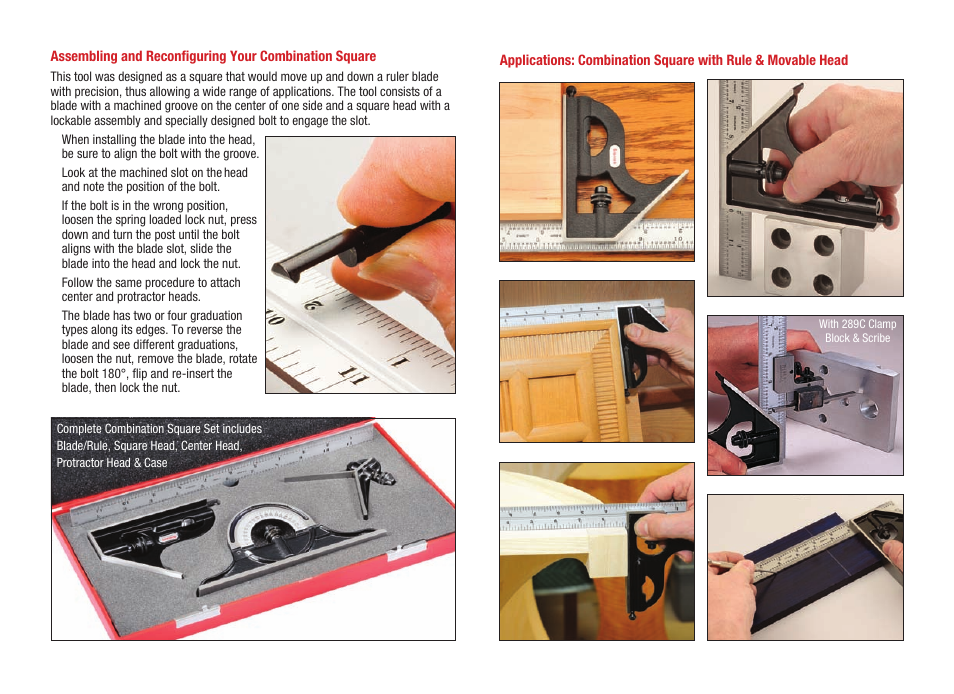 Starrett Combination Square Insert User Manual | Page 2 / 2
