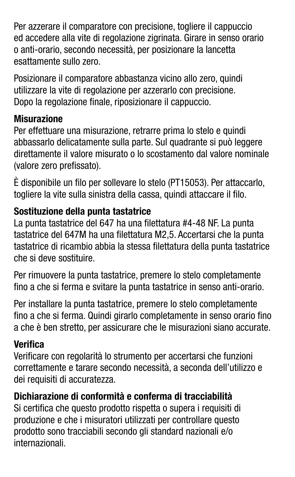 Starrett 647 Dial Comparator Indicator User Manual | Page 11 / 24