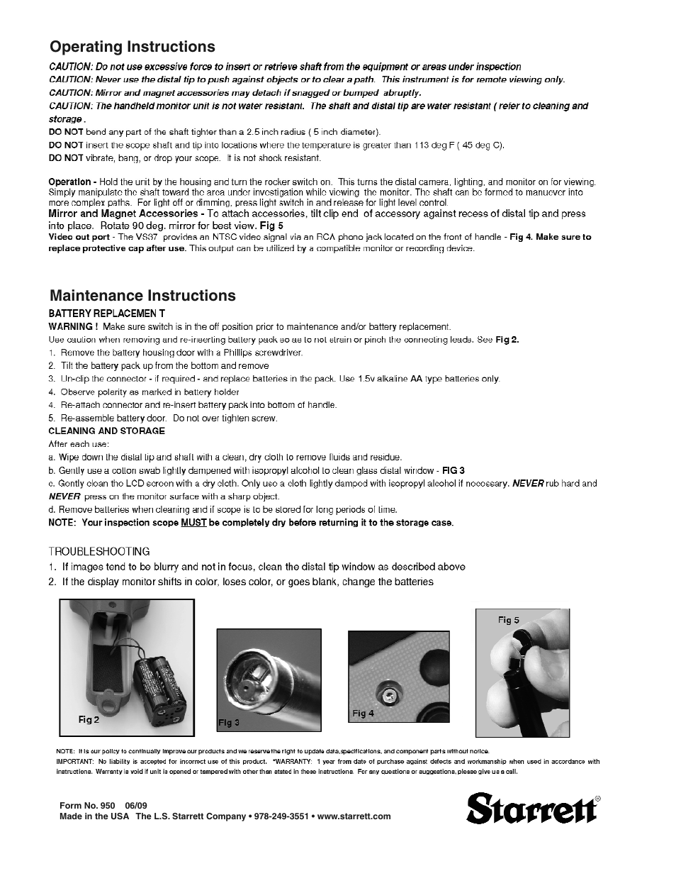 Starrett 679 Video Inspection Scope User Manual | Page 2 / 2