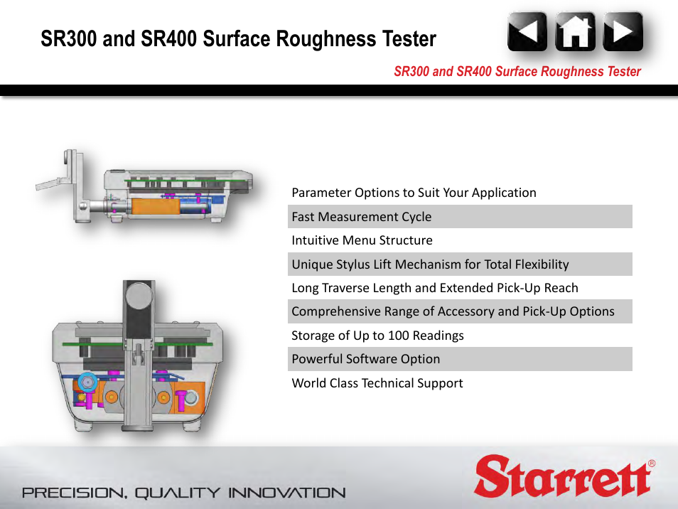 Starrett SR400 Surface Roughness Tester User Manual | Page 9 / 78