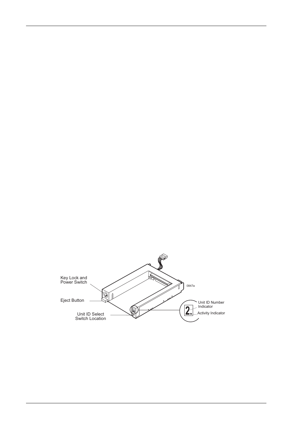 Receiving frame front panel | StorCase Technology DE50 User Manual | Page 11 / 33