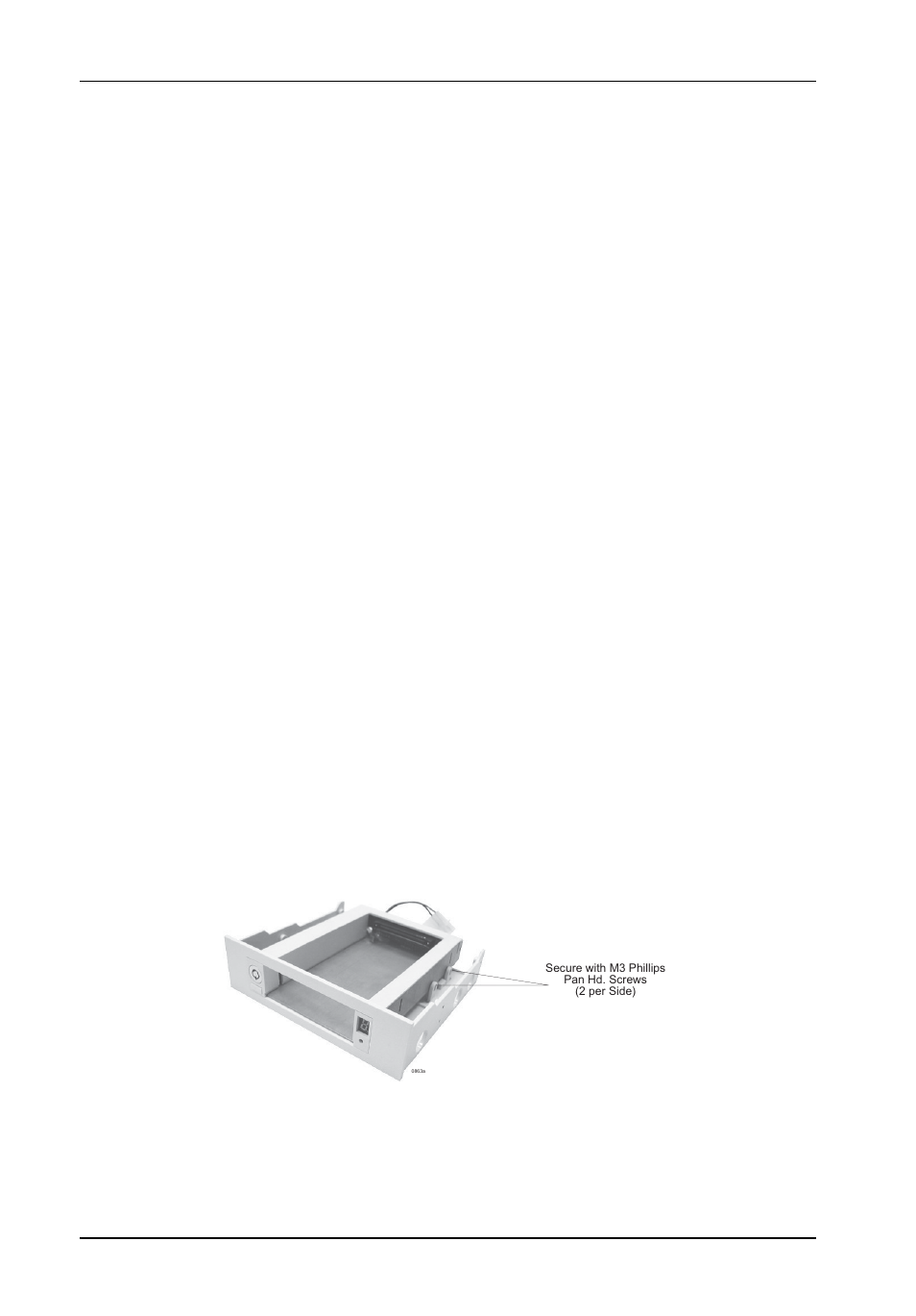 Installing the receiving frame | StorCase Technology DE50 User Manual | Page 19 / 33