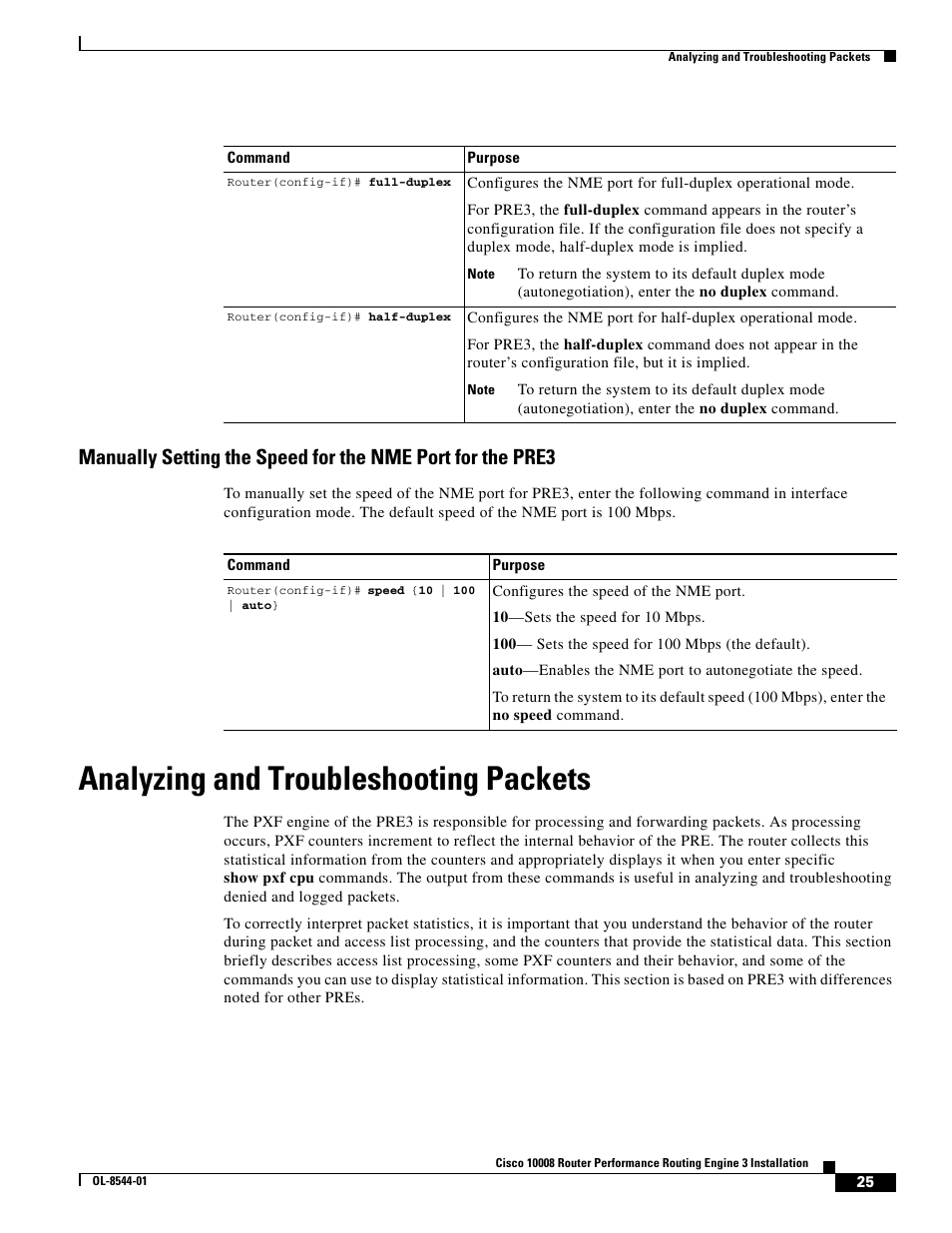 Analyzing and troubleshooting packets | Cisco 10008 User Manual | Page 25 / 38
