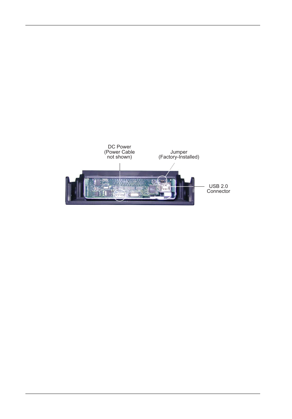 Receiving frame rear panel | StorCase Technology DX115 User Manual | Page 13 / 33