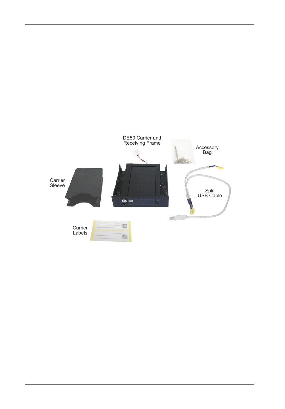 Package contents | StorCase Technology DX115 User Manual | Page 9 / 33