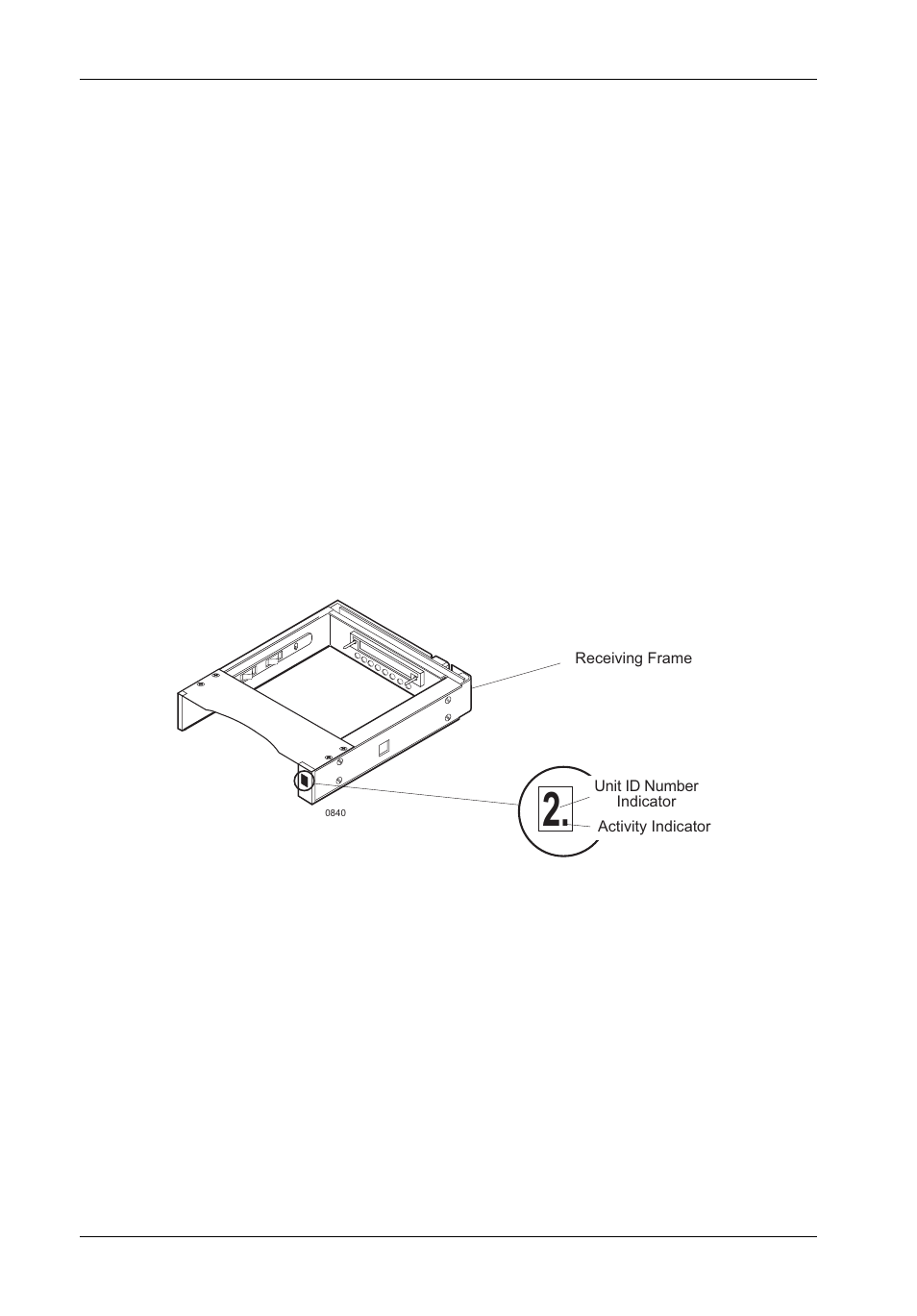 Receiving frame front panel | StorCase Technology DX115 User Manual | Page 11 / 31