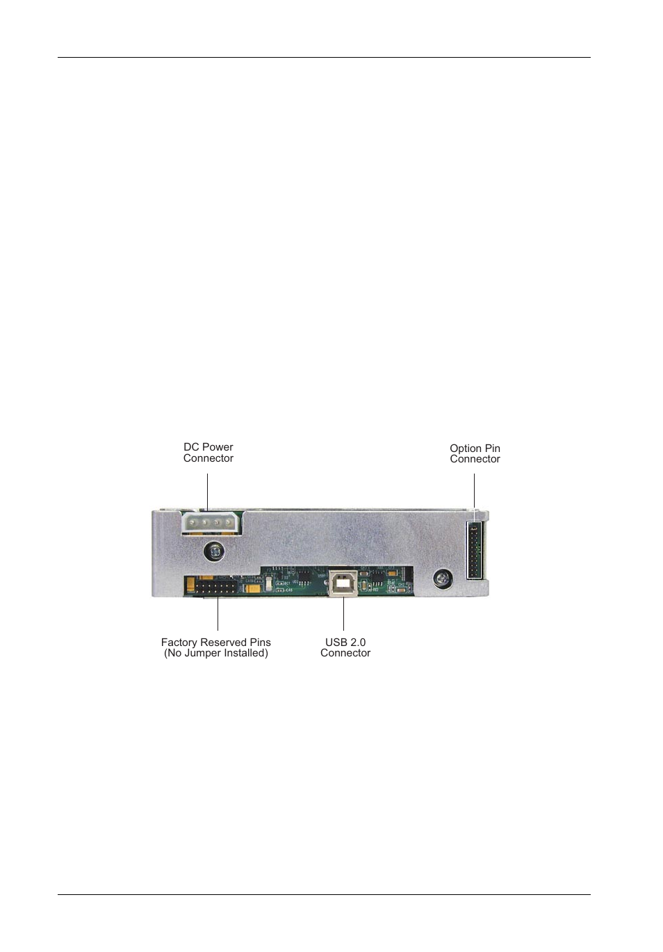 Receiving frame rear panel | StorCase Technology DX115 User Manual | Page 13 / 31