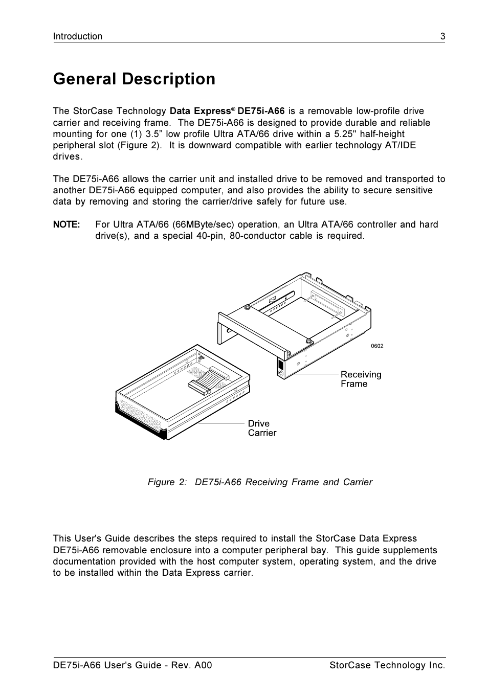 General description | StorCase Technology DE75i-A66 User Manual | Page 10 / 29