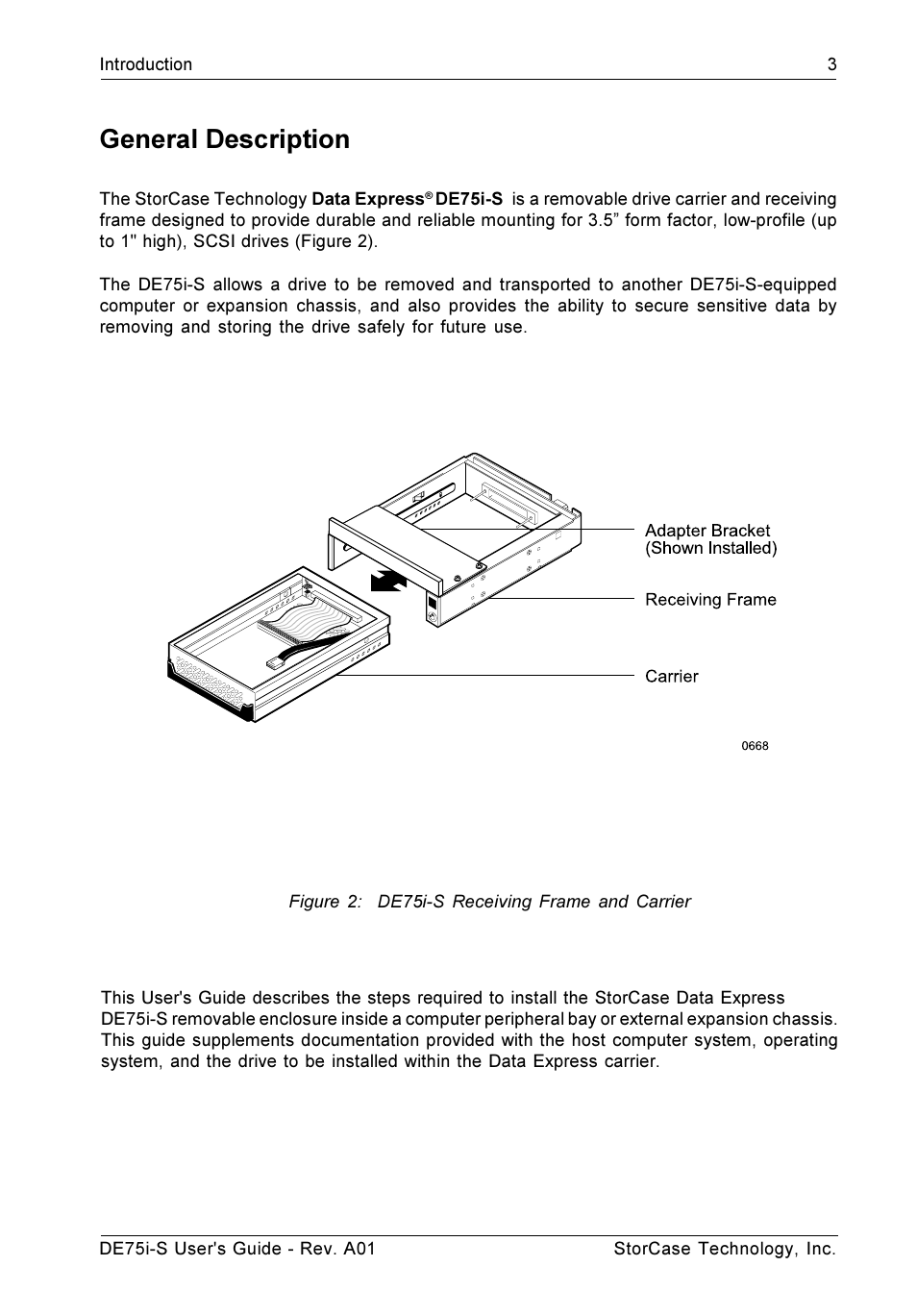 General description | StorCase Technology DE75i-S User Manual | Page 10 / 31