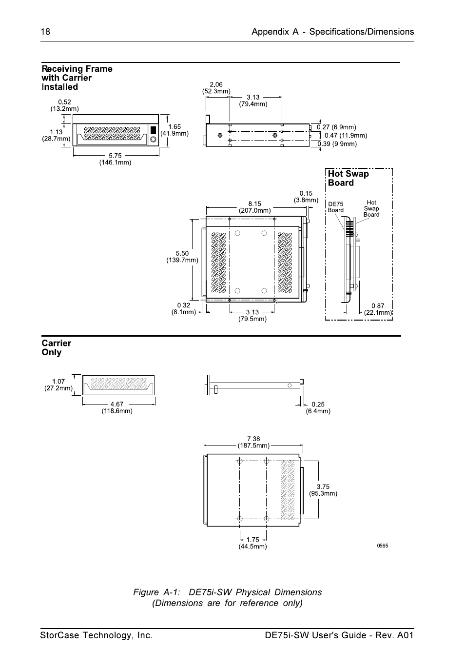 StorCase Technology DE75i-SW User Manual | Page 25 / 33