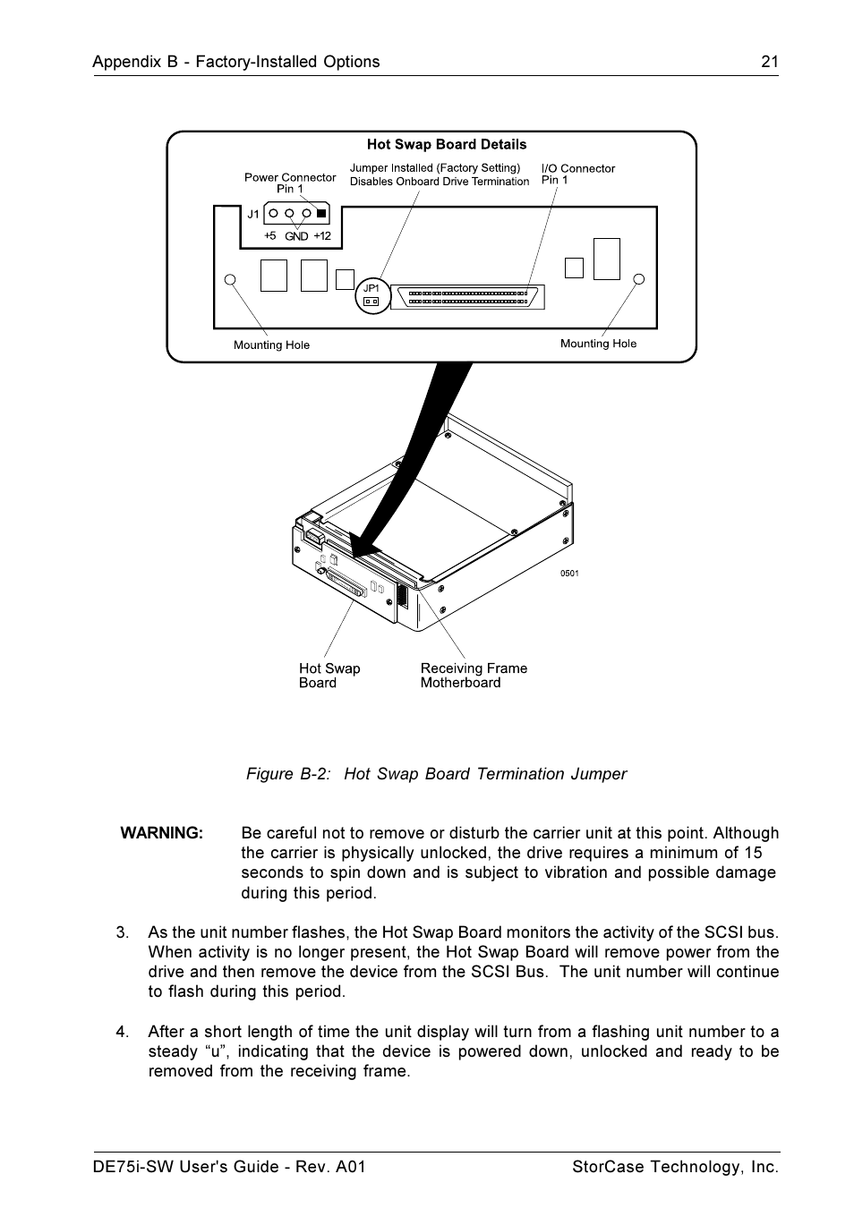 StorCase Technology DE75i-SW User Manual | Page 28 / 33