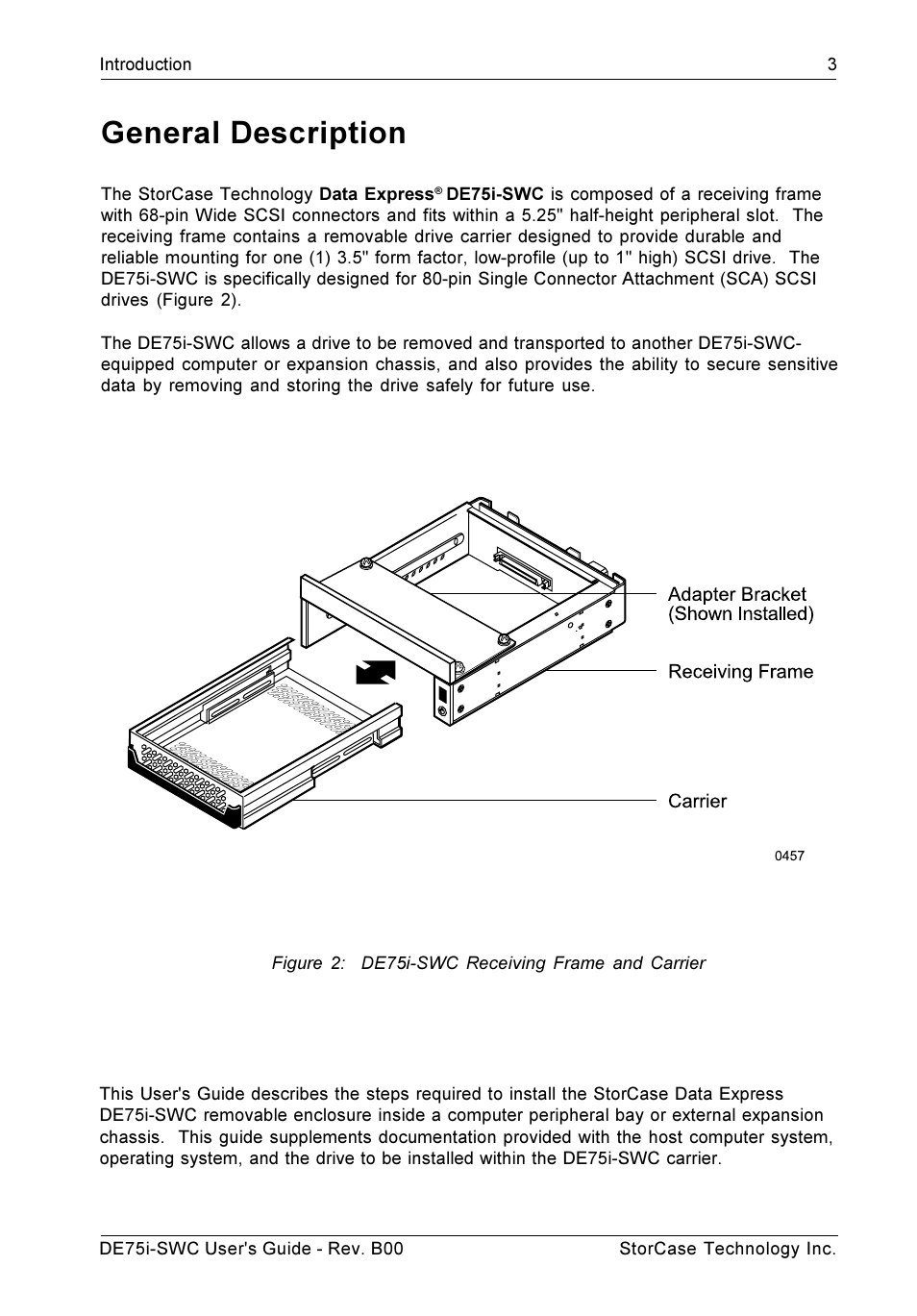 General description | StorCase Technology DE75i-SWC User Manual | Page 10 / 33