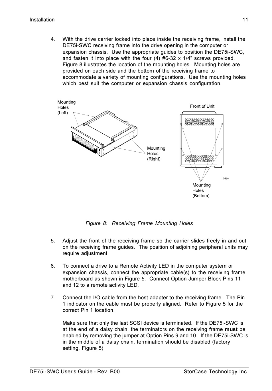 StorCase Technology DE75i-SWC User Manual | Page 18 / 33
