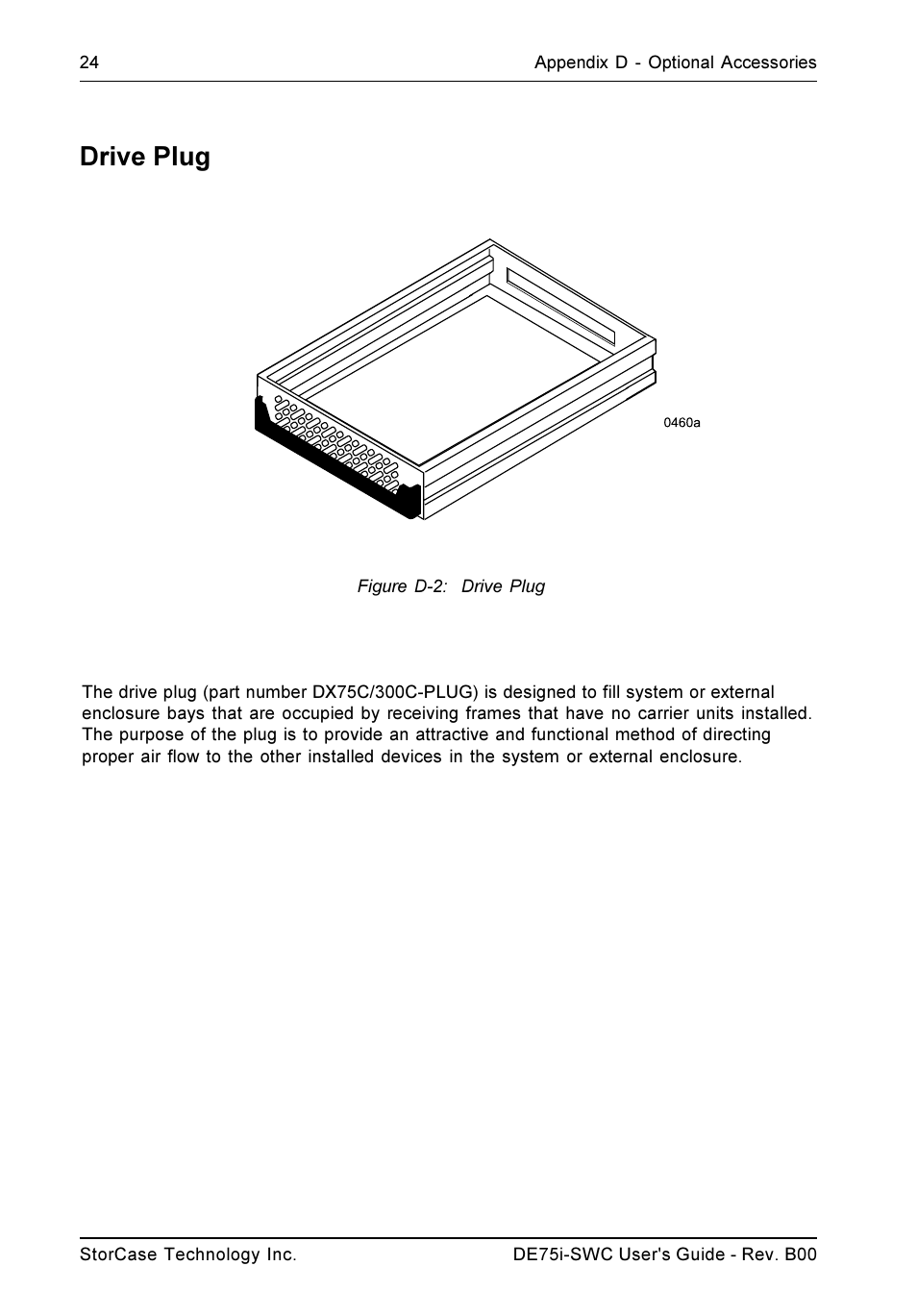 Drive plug | StorCase Technology DE75i-SWC User Manual | Page 31 / 33