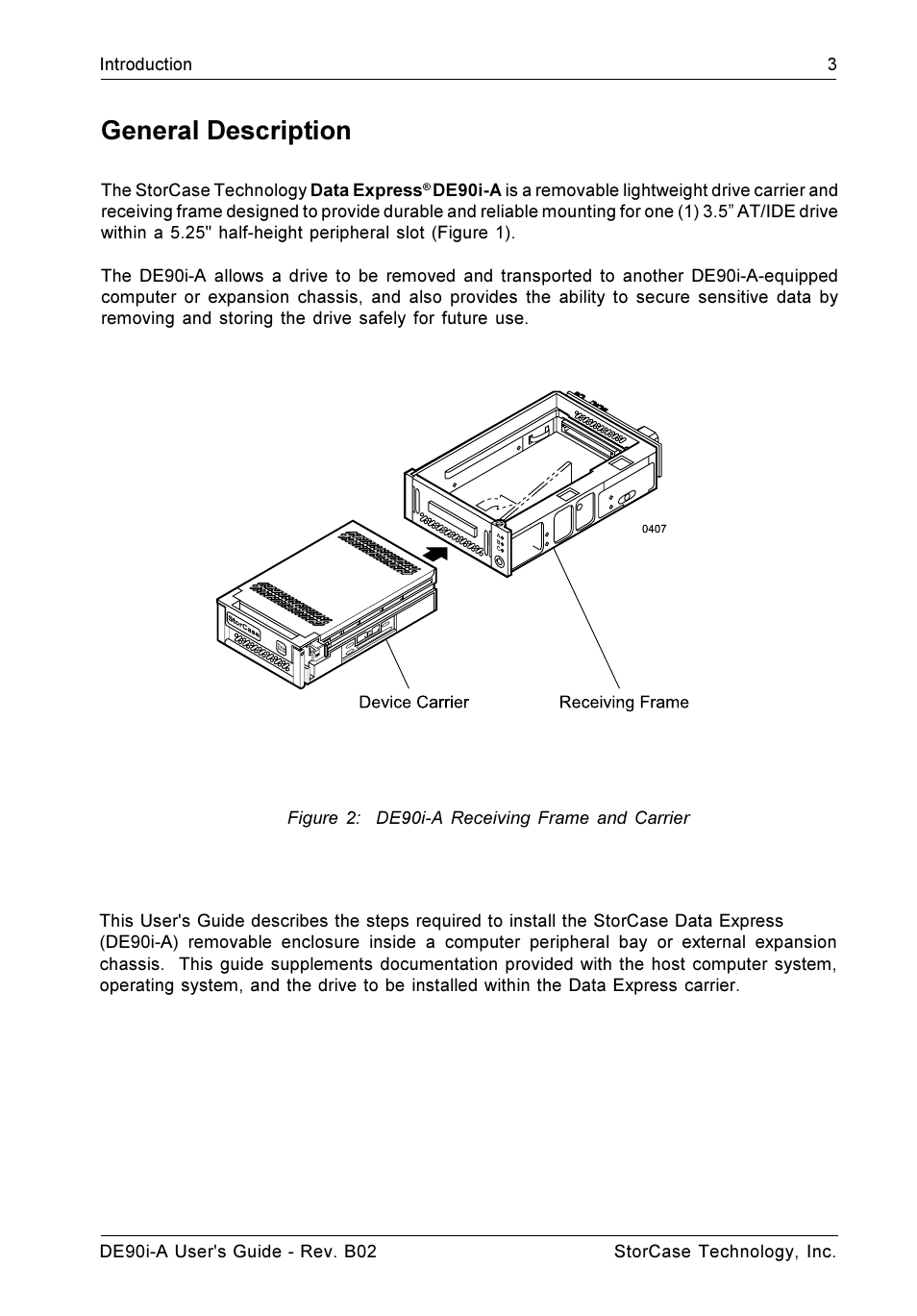 General description | StorCase Technology DE90i-A User Manual | Page 10 / 29