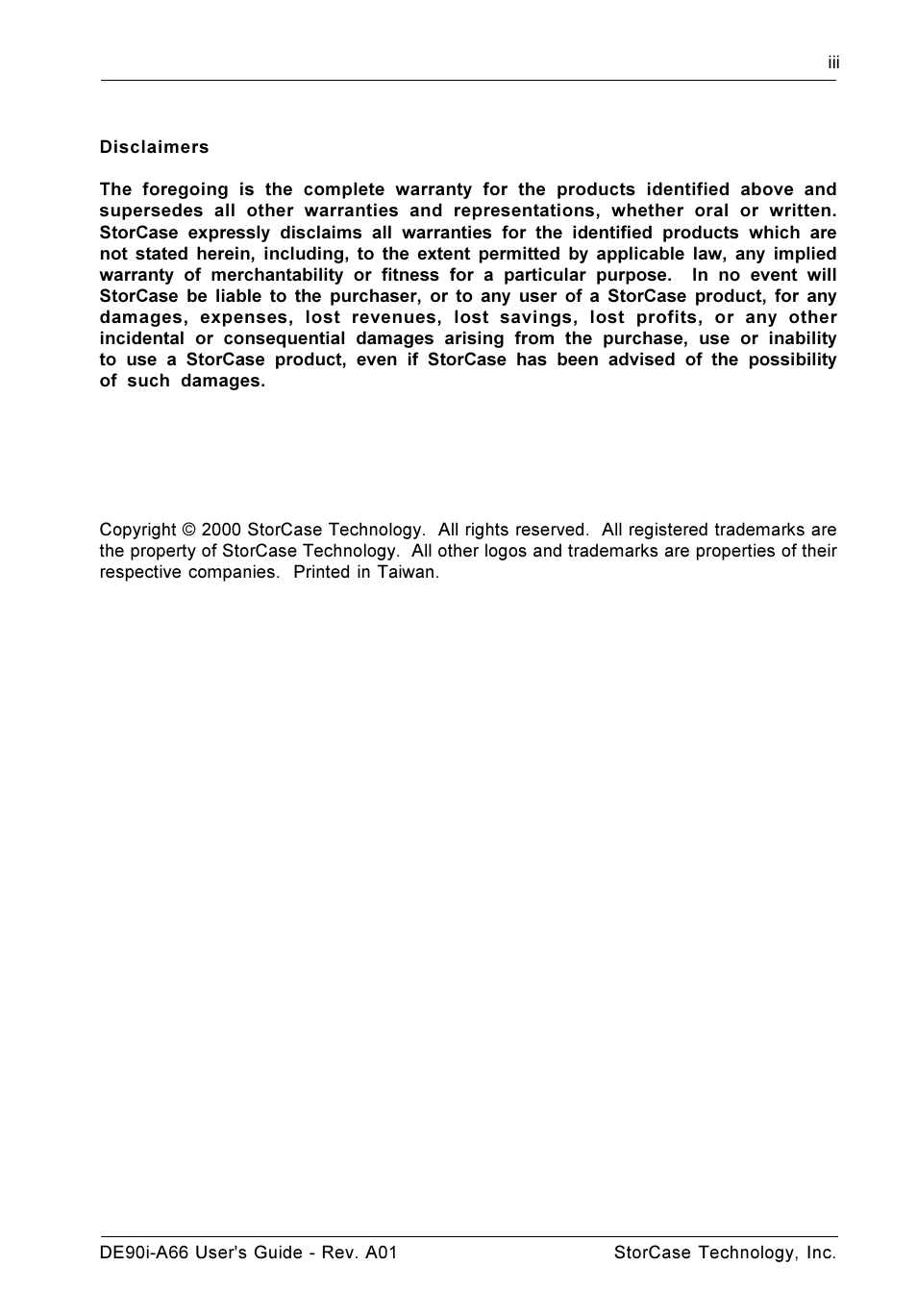 StorCase Technology DE90i-A66 User Manual | Page 4 / 23