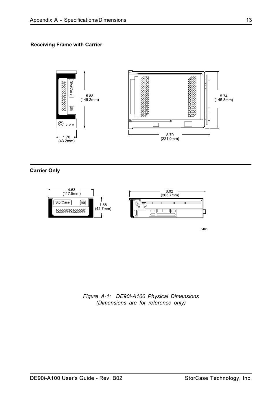 StorCase Technology DE90i-A100 User Manual | Page 20 / 23