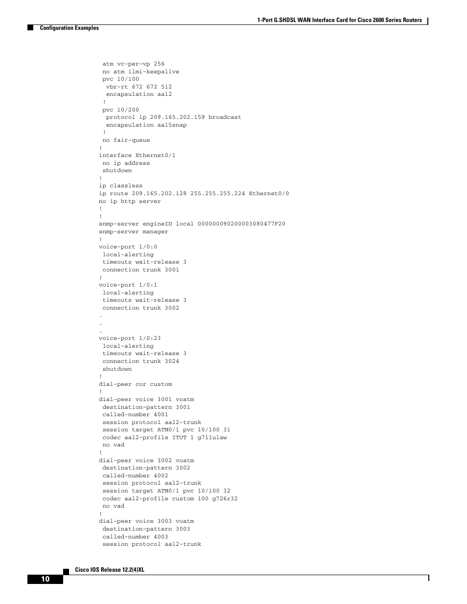 Cisco 1-PORT G.SHDSL 2600 User Manual | Page 10 / 22
