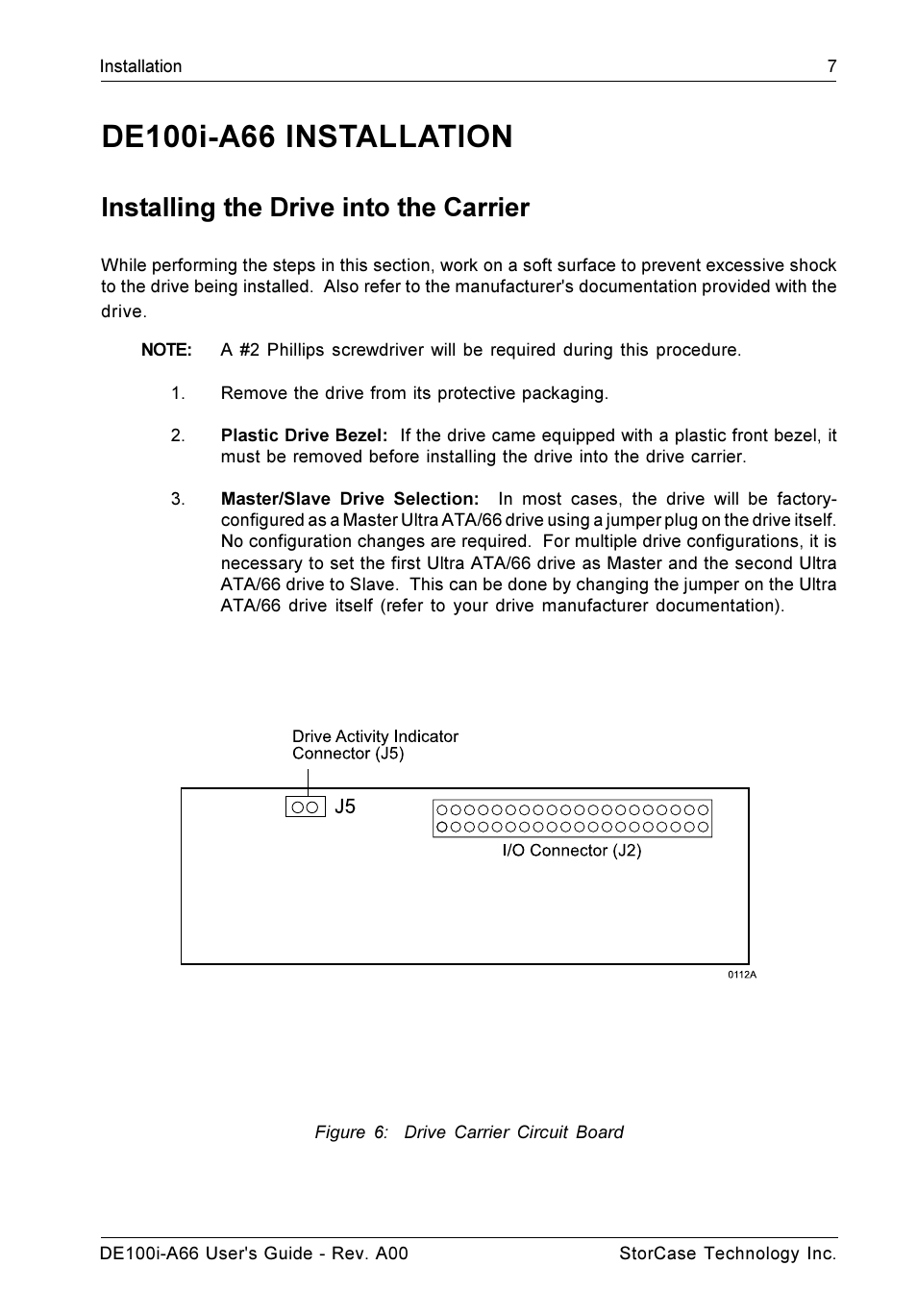 Installing the drive into the carrier | StorCase Technology DE100i-A66 User Manual | Page 14 / 29