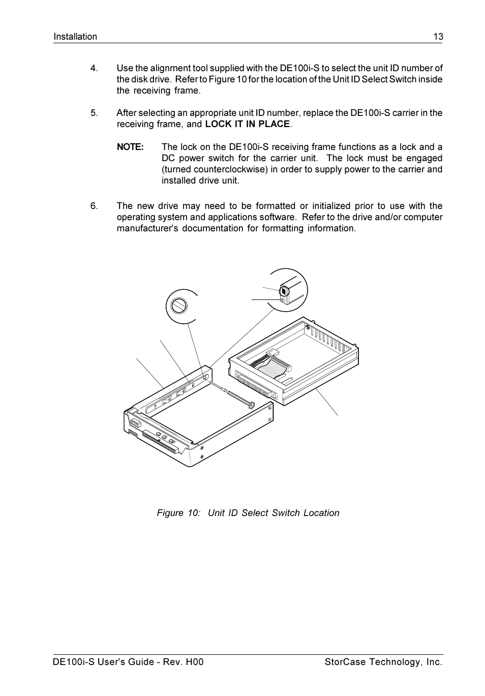 StorCase Technology DE100i-S User Manual | Page 20 / 39