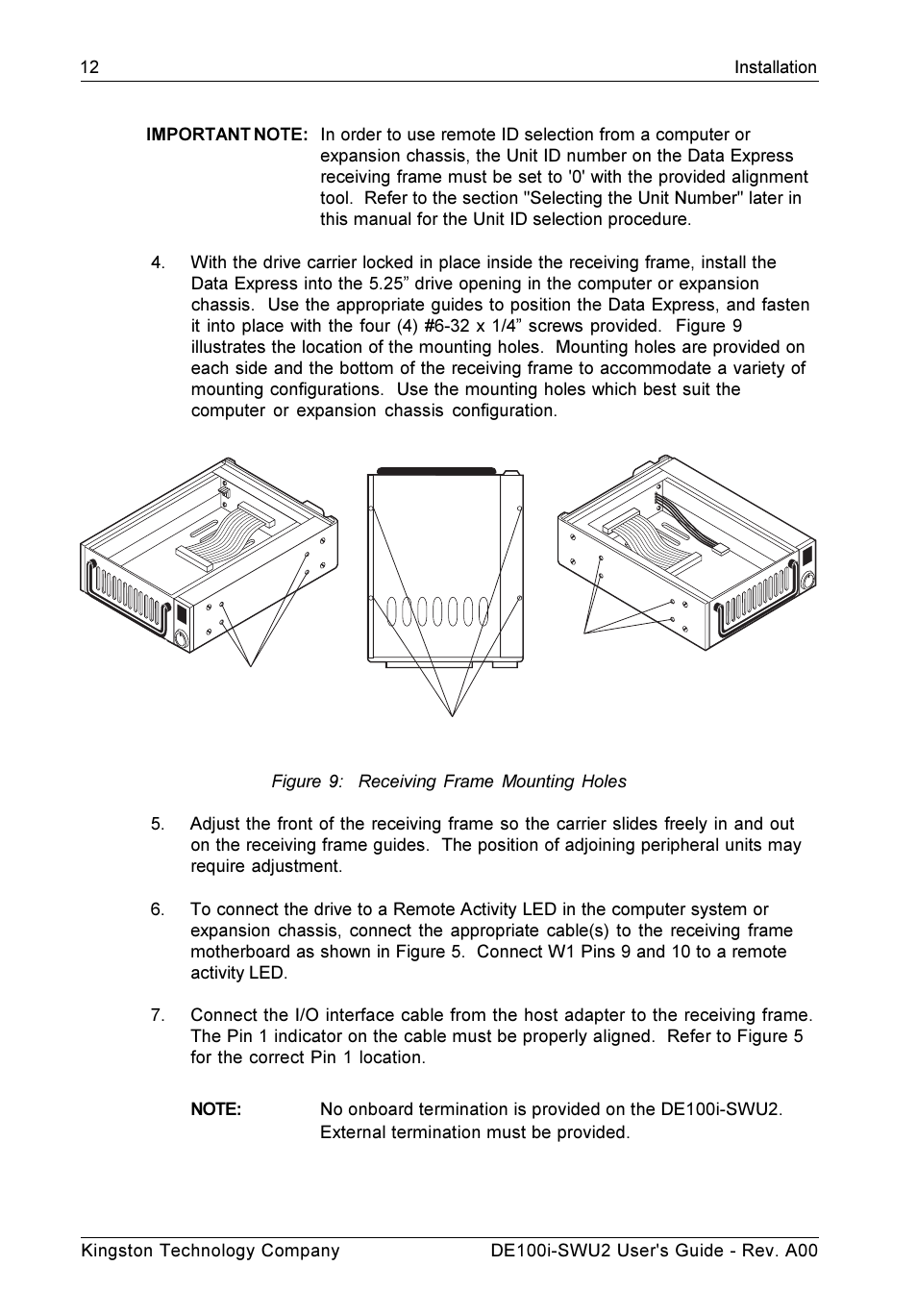 StorCase Technology DE100i-SWU2 User Manual | Page 19 / 37