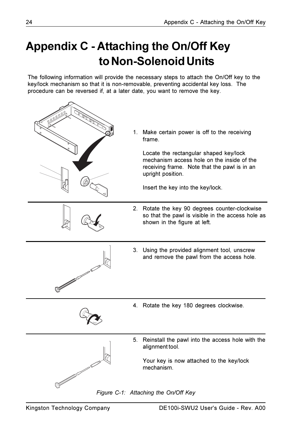 StorCase Technology DE100i-SWU2 User Manual | Page 31 / 37