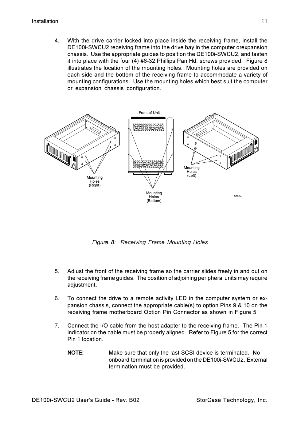 StorCase Technology DE100i-SWCU2 User Manual | Page 18 / 33