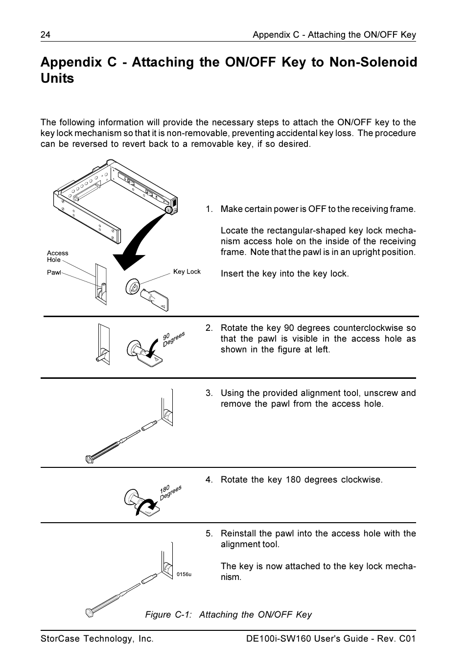 StorCase Technology DE100i-SW160 User Manual | Page 31 / 35