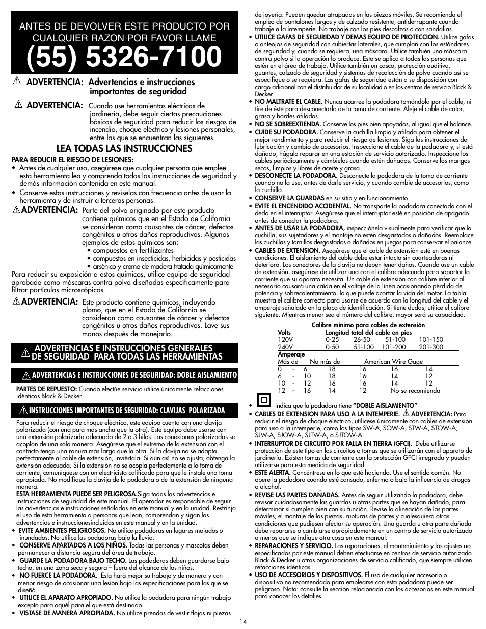 Lea todas las instrucciones, Gadvertencia, Advertencia | Cisco MM275 User Manual | Page 14 / 20