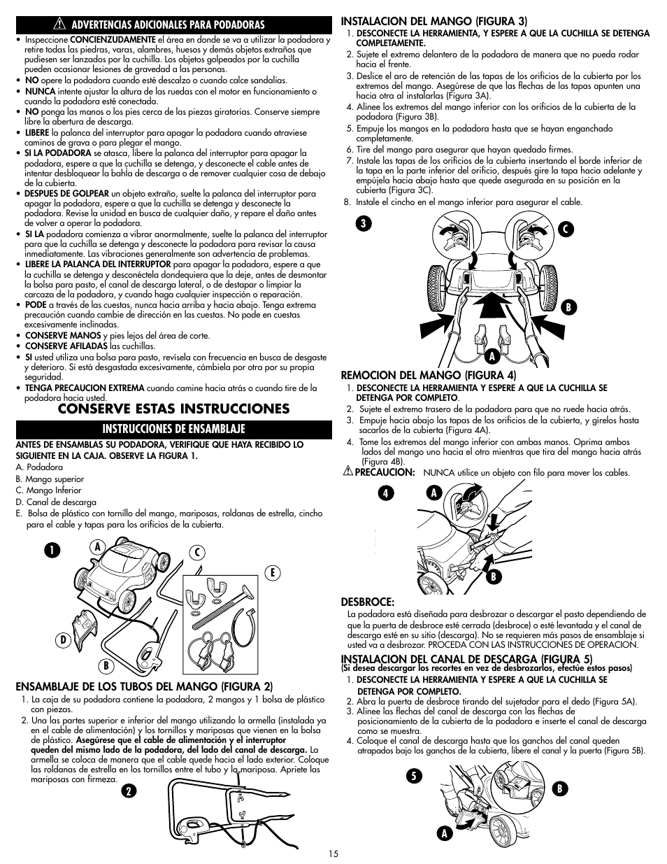 Conserve estas instrucciones, Instrucciones de ensamblaje | Cisco MM275 User Manual | Page 15 / 20