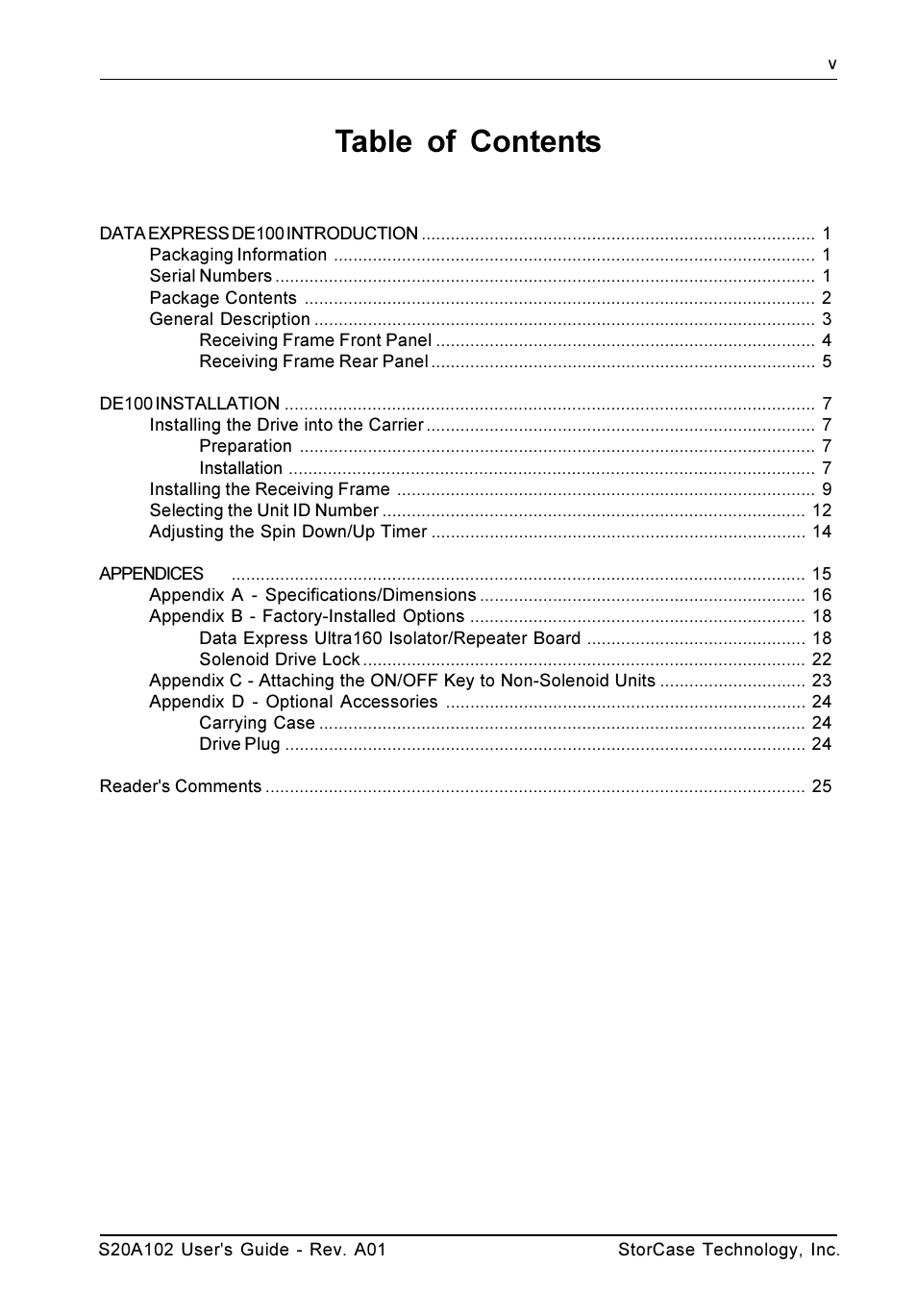StorCase Technology S20A102 User Manual | Page 6 / 33