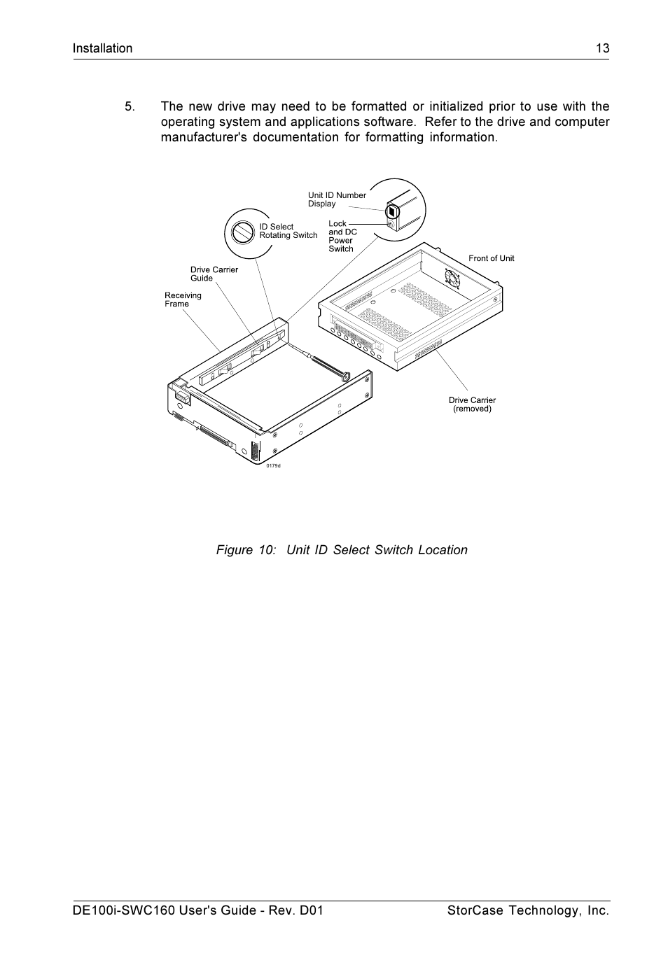 StorCase Technology DE100i-SWC160 User Manual | Page 20 / 39