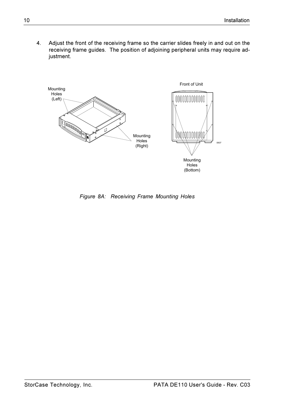StorCase Technology DE110 User Manual | Page 17 / 27