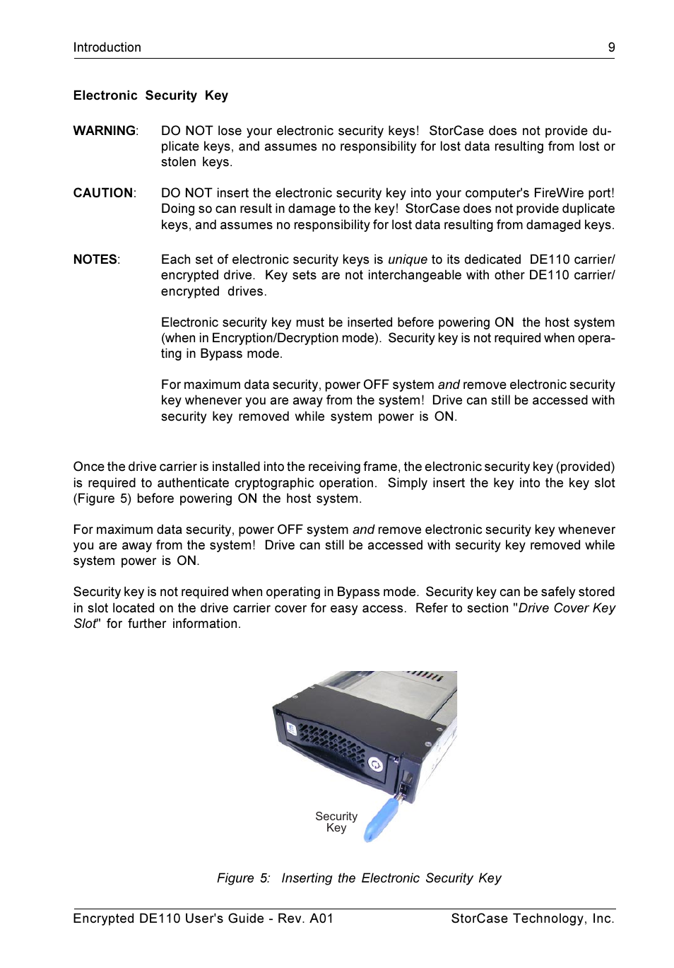 StorCase Technology DE110 User Manual | Page 16 / 31