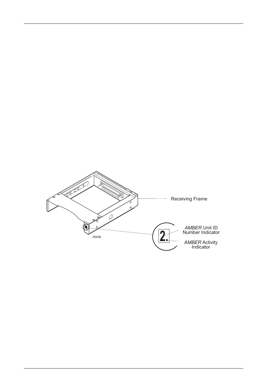 Receiving frame front panel | StorCase Technology DE110 User Manual | Page 11 / 29