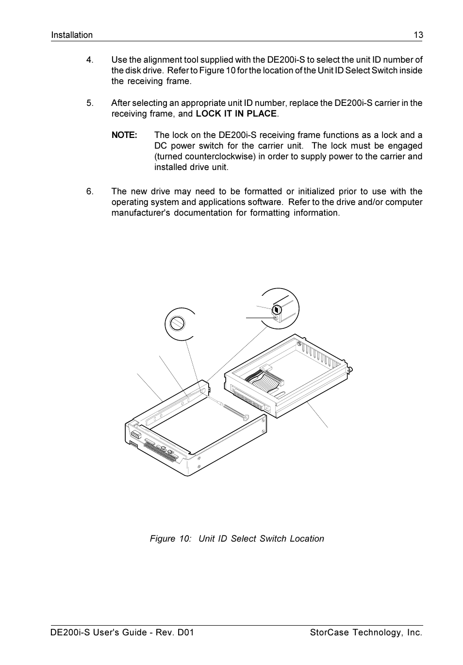 StorCase Technology DE200i-S User Manual | Page 20 / 33
