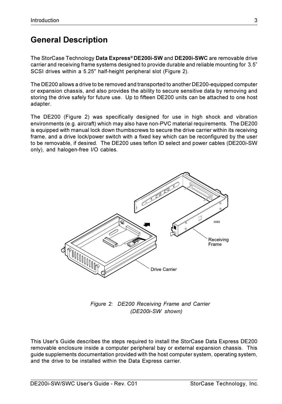 General description | StorCase Technology DE200i-SWC User Manual | Page 10 / 35